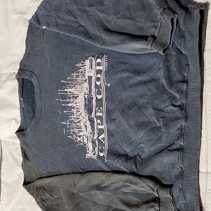 Vintage Cape Cod Printed Trainer Sweater Without Size Color Blue